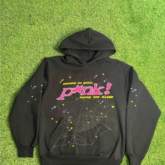 SP5DER hoodies black punk/ açaí/ grey beluga / yellow beluga - Picture 2 of 5